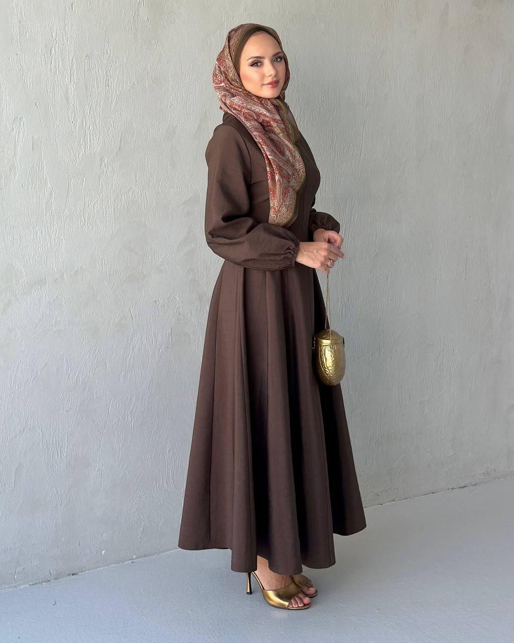 Sara Dress - Brown