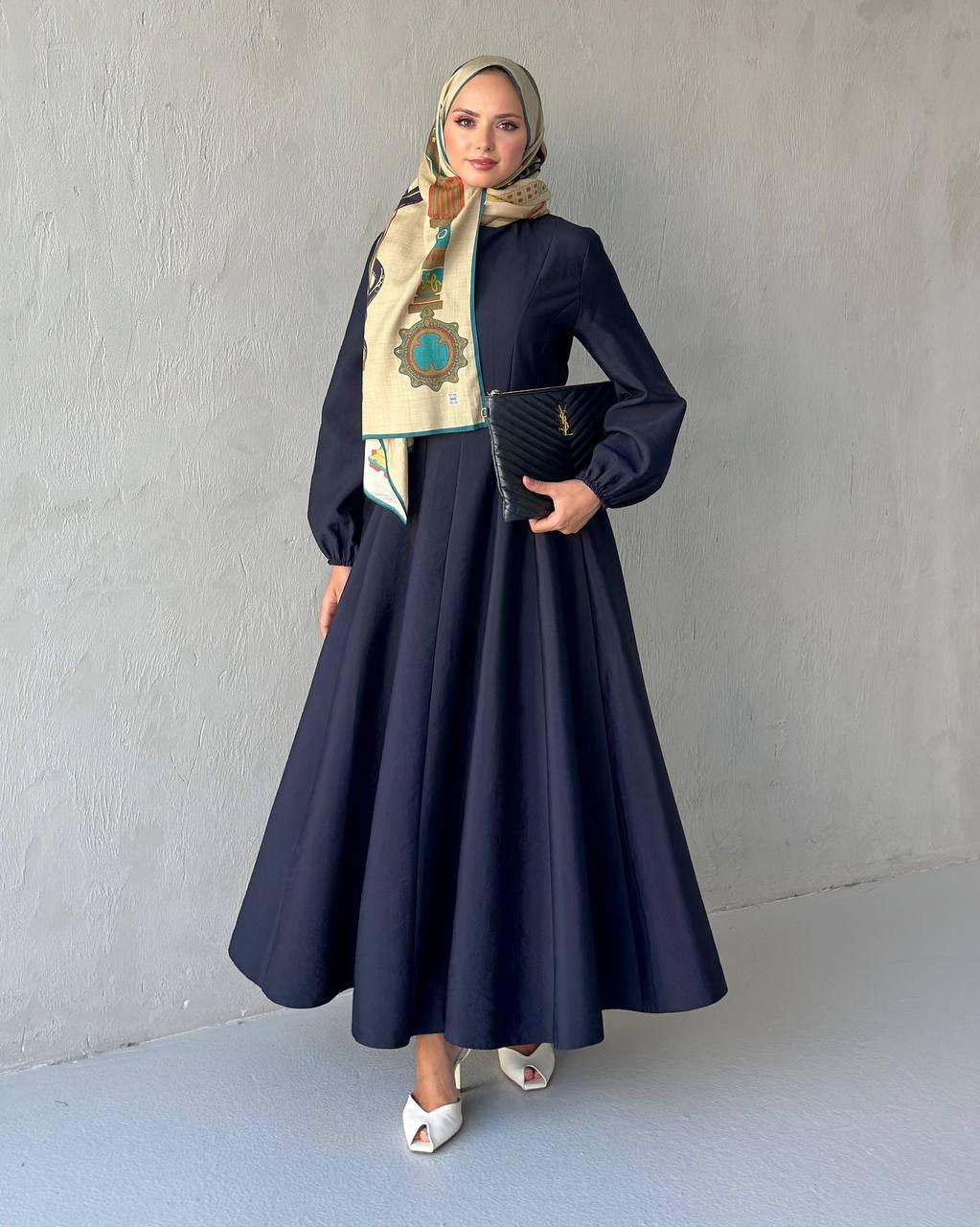 Sara Dress-Navy Blue