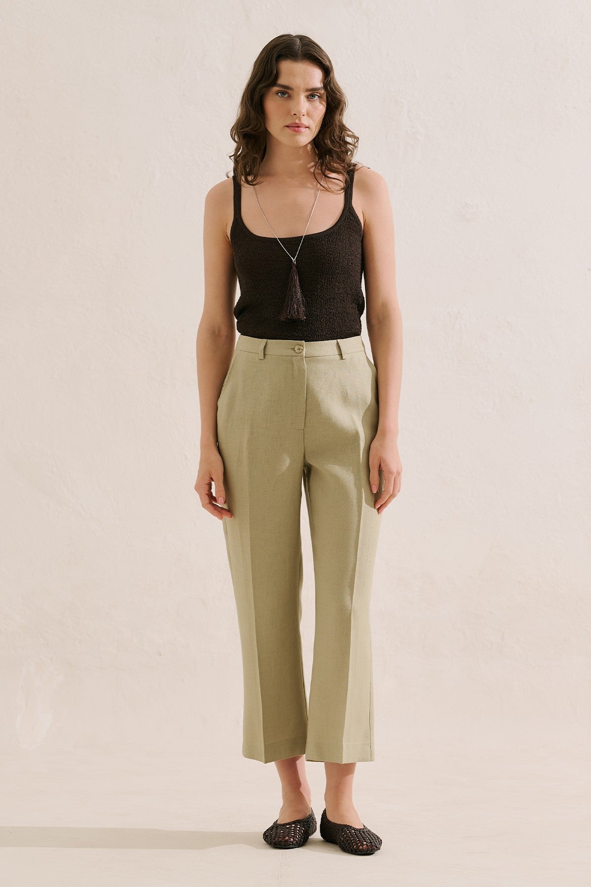 Capri Classic Linen Trousers