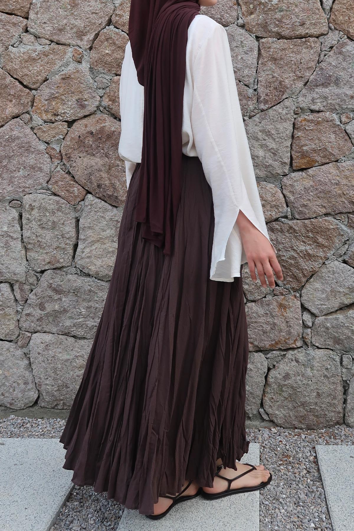 Terra Crush Skirt - Brown