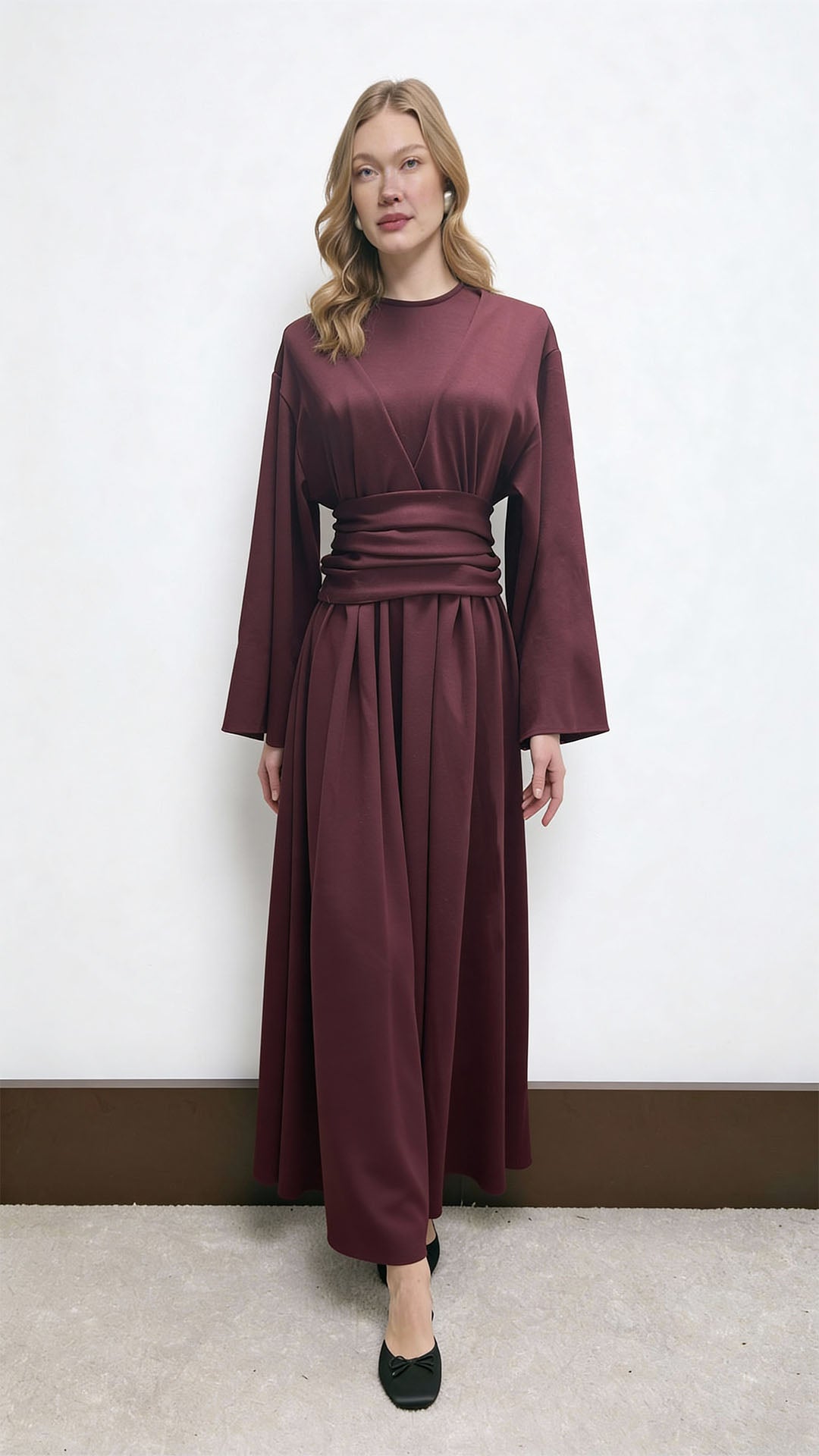 Mila Dress - Burgundy