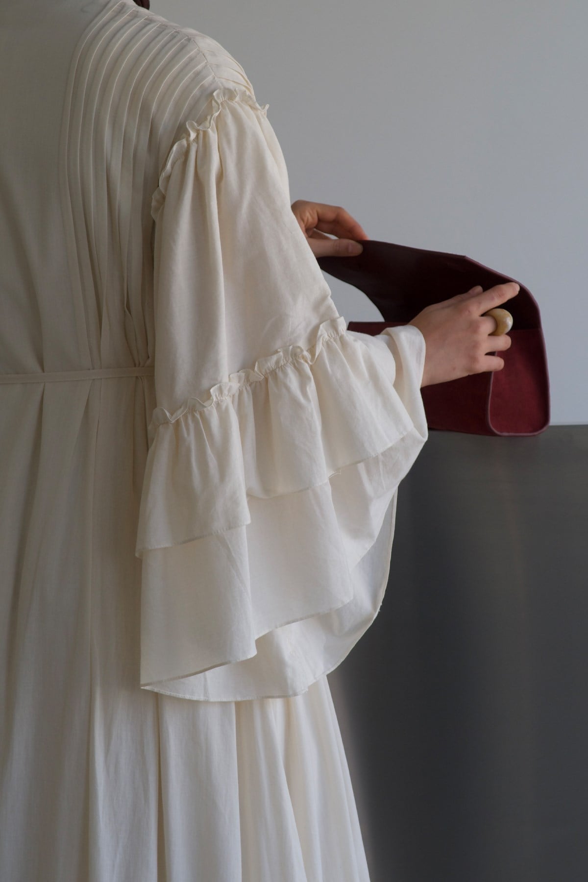 Hürrem Vual Cotton Dress - Cream