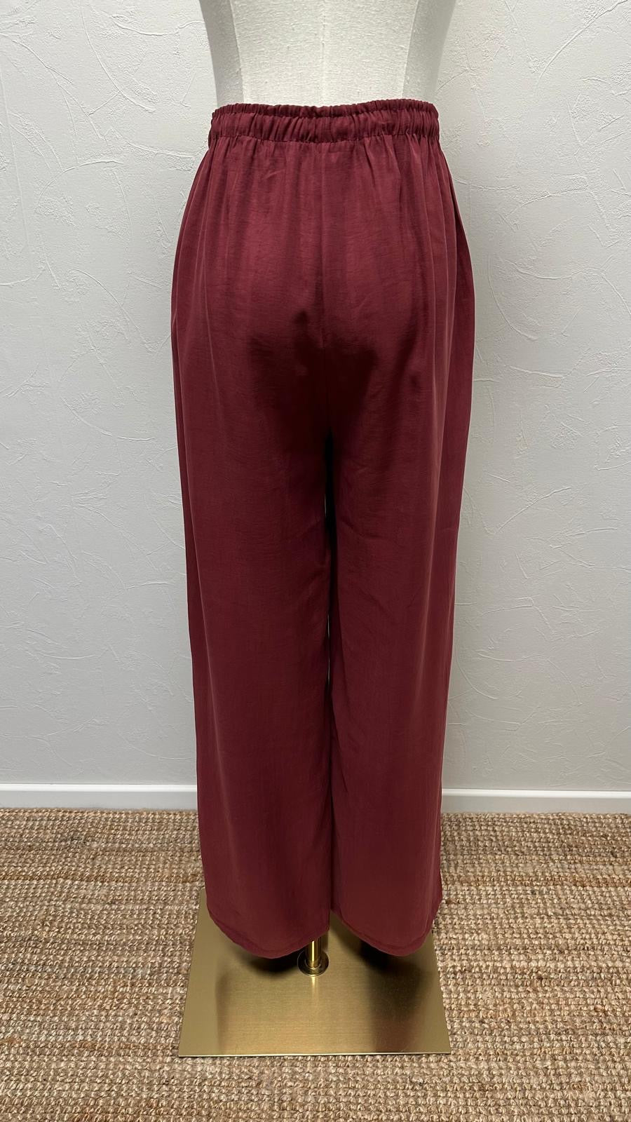 Louise Modal Pants - Burgundy