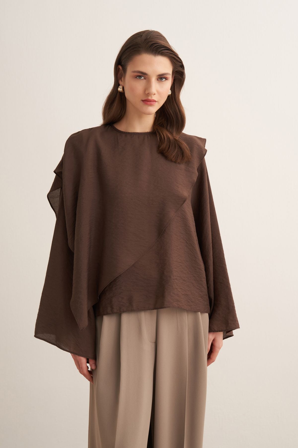 Aurelia Blouse - Dark Brown