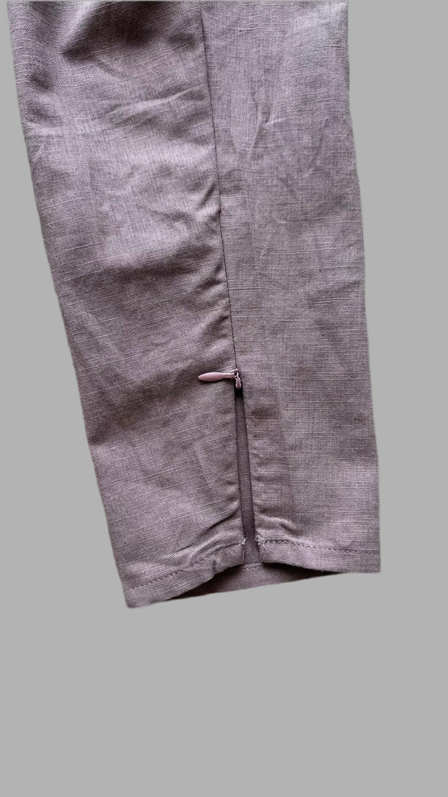 Ensemble abaya en lin 2 pièces Rumi - Lilas