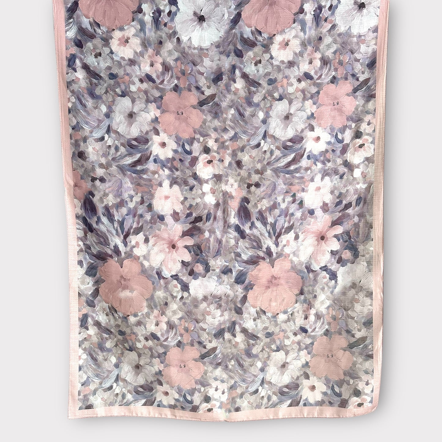 Yale Floral Hijab-Plum Rose