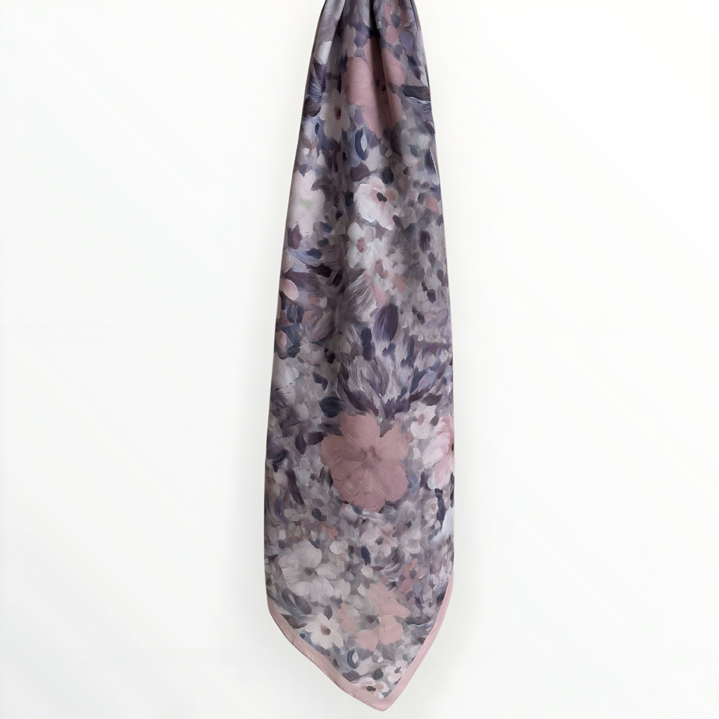 Yale Floral Hijab-Plum Rose