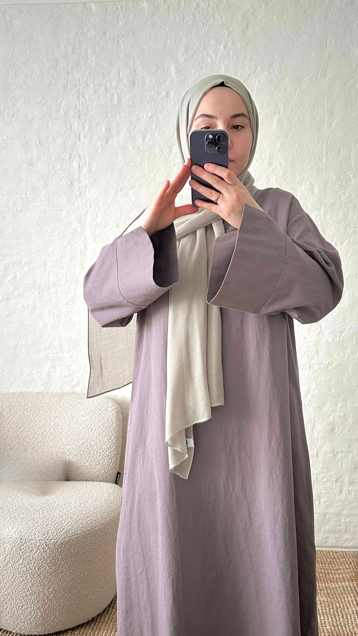 Firuz Linen Dress - Lilac