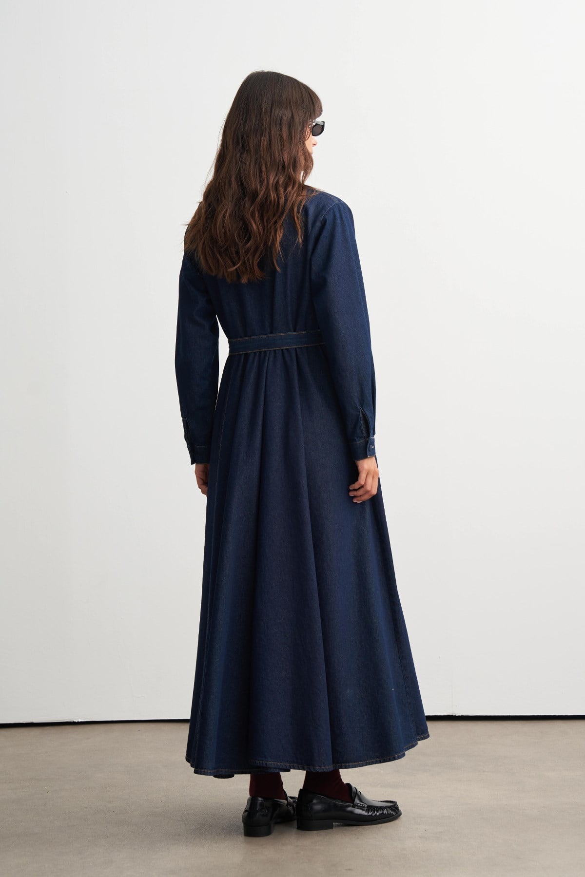 Elisa Denim Maxi Dress