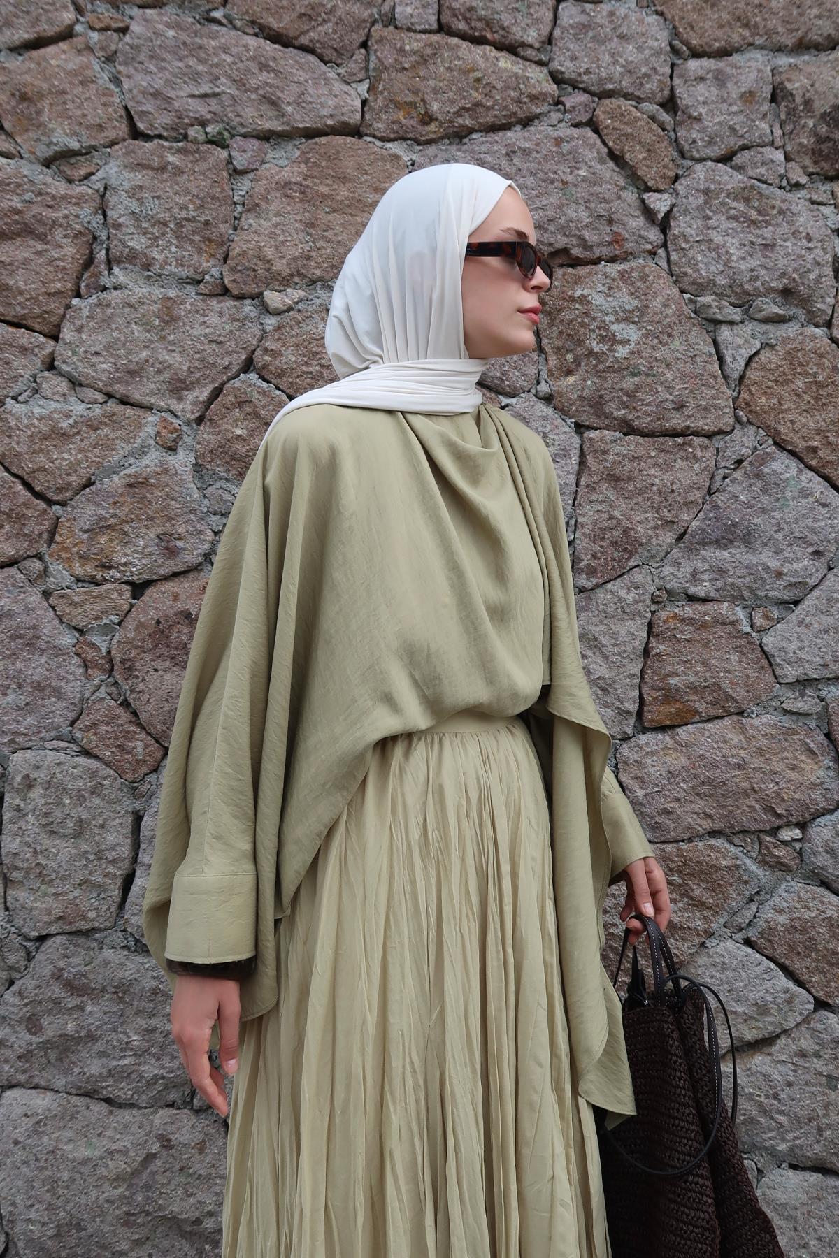 Terra Crush Skirt - Olive