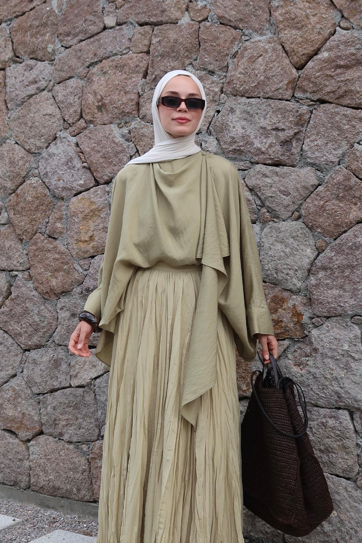 Terra Crush Skirt - Olive