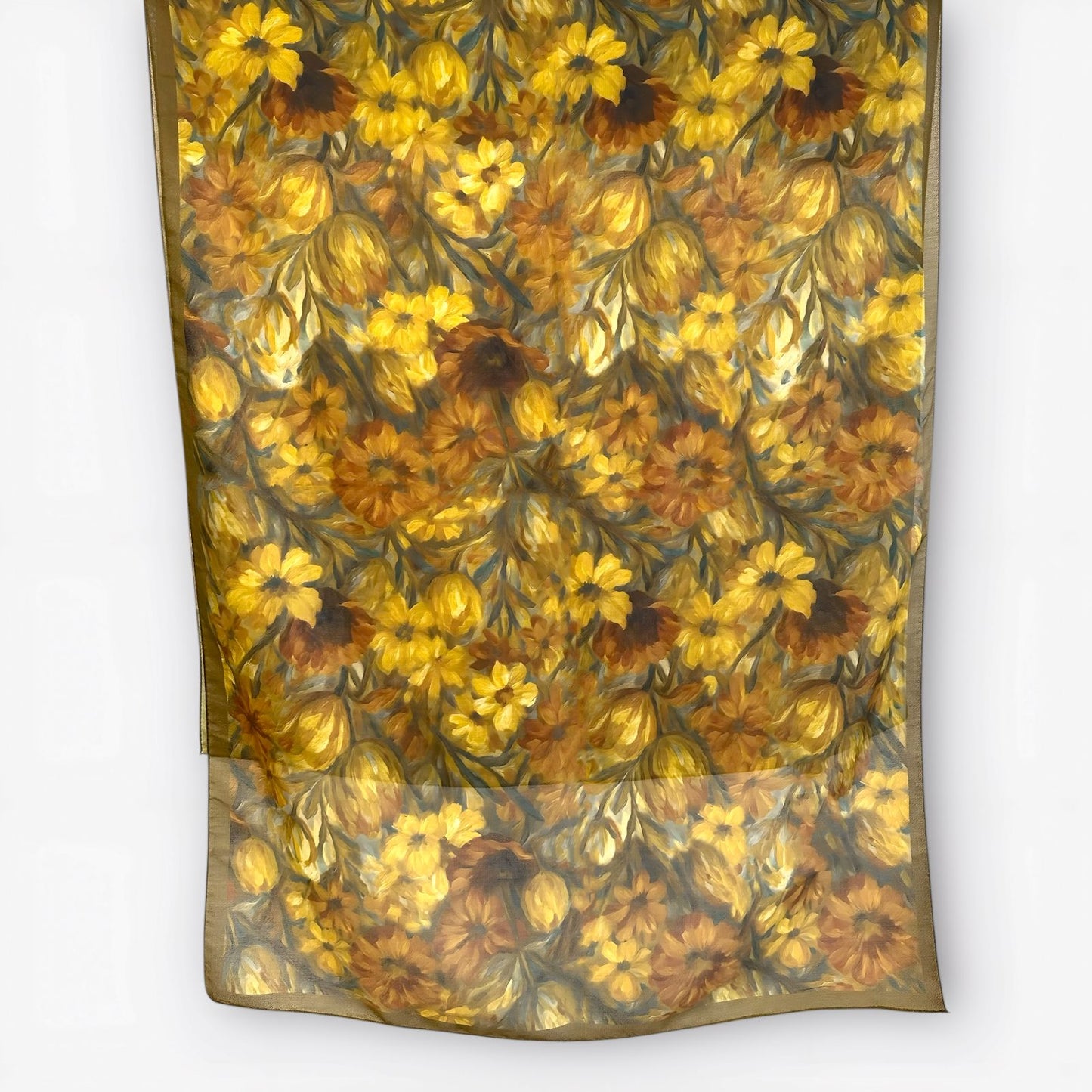 Yale Floral Hijab- Army Green