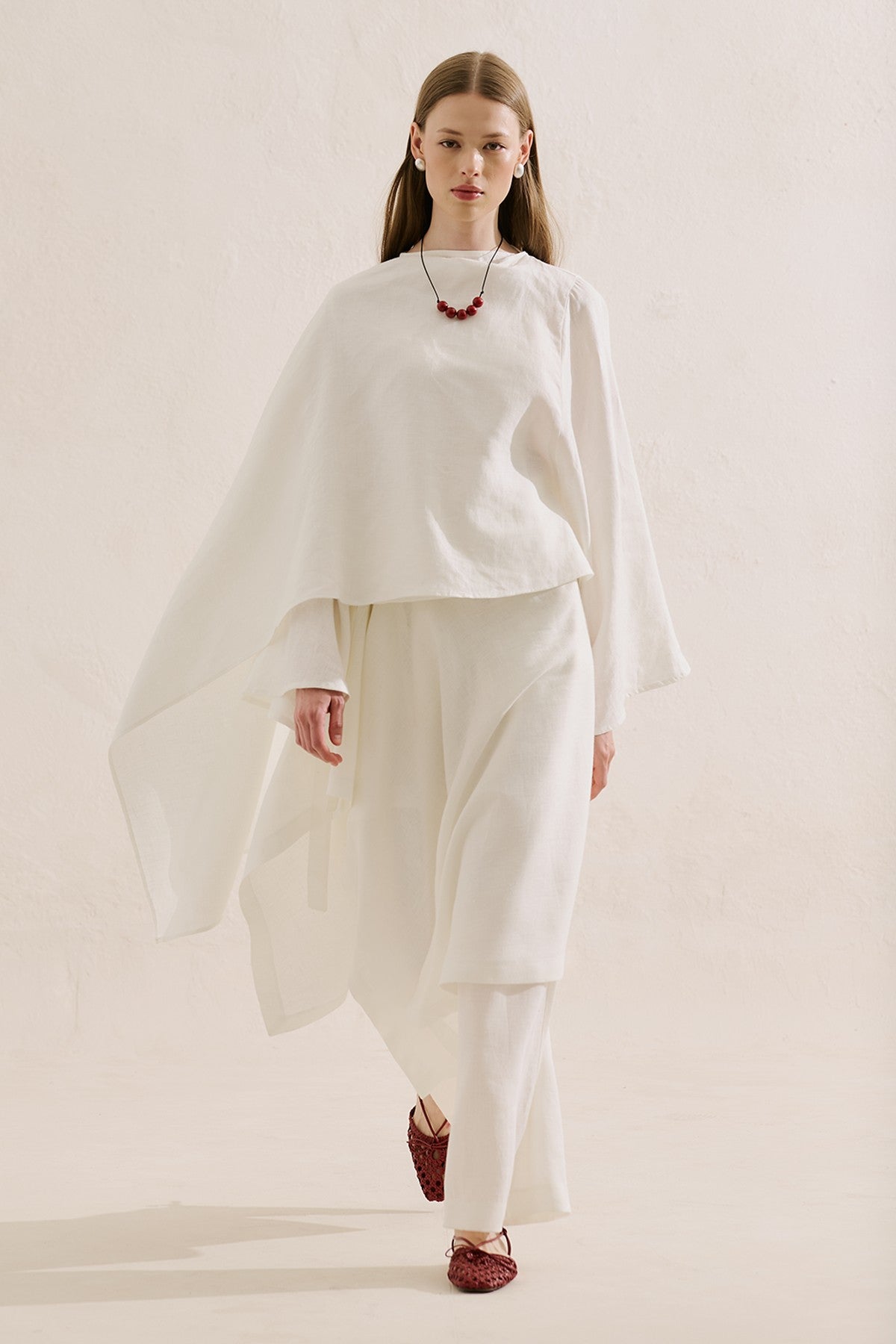 Sorrento Long Linen Blouse