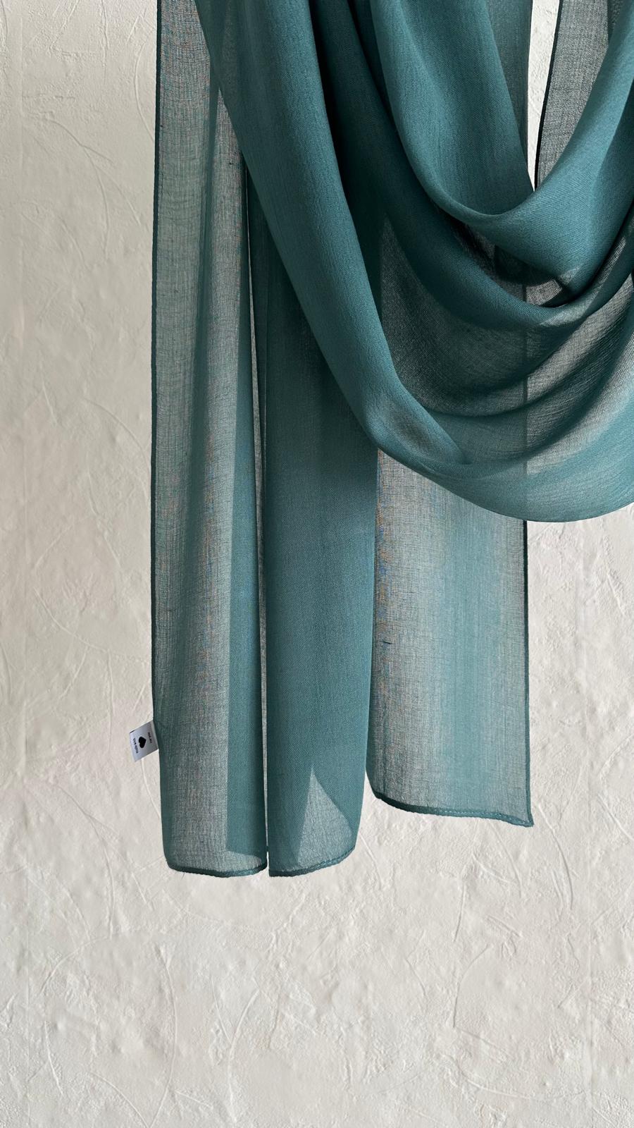 Écharpe en modal - Bleu sarcelle