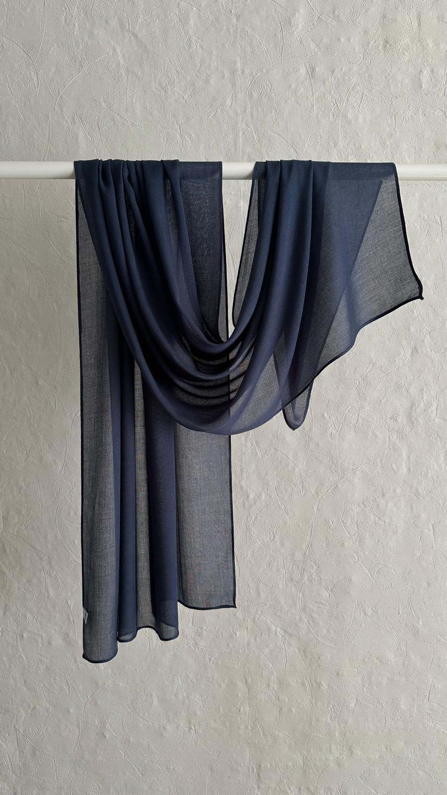 Modal Scarf - Navy Blue