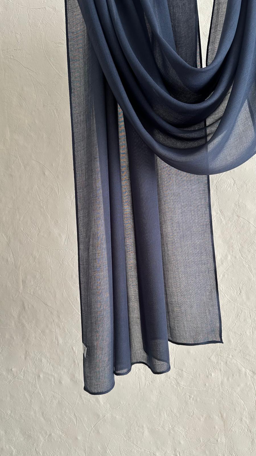 Modal Scarf  - Navy Blue