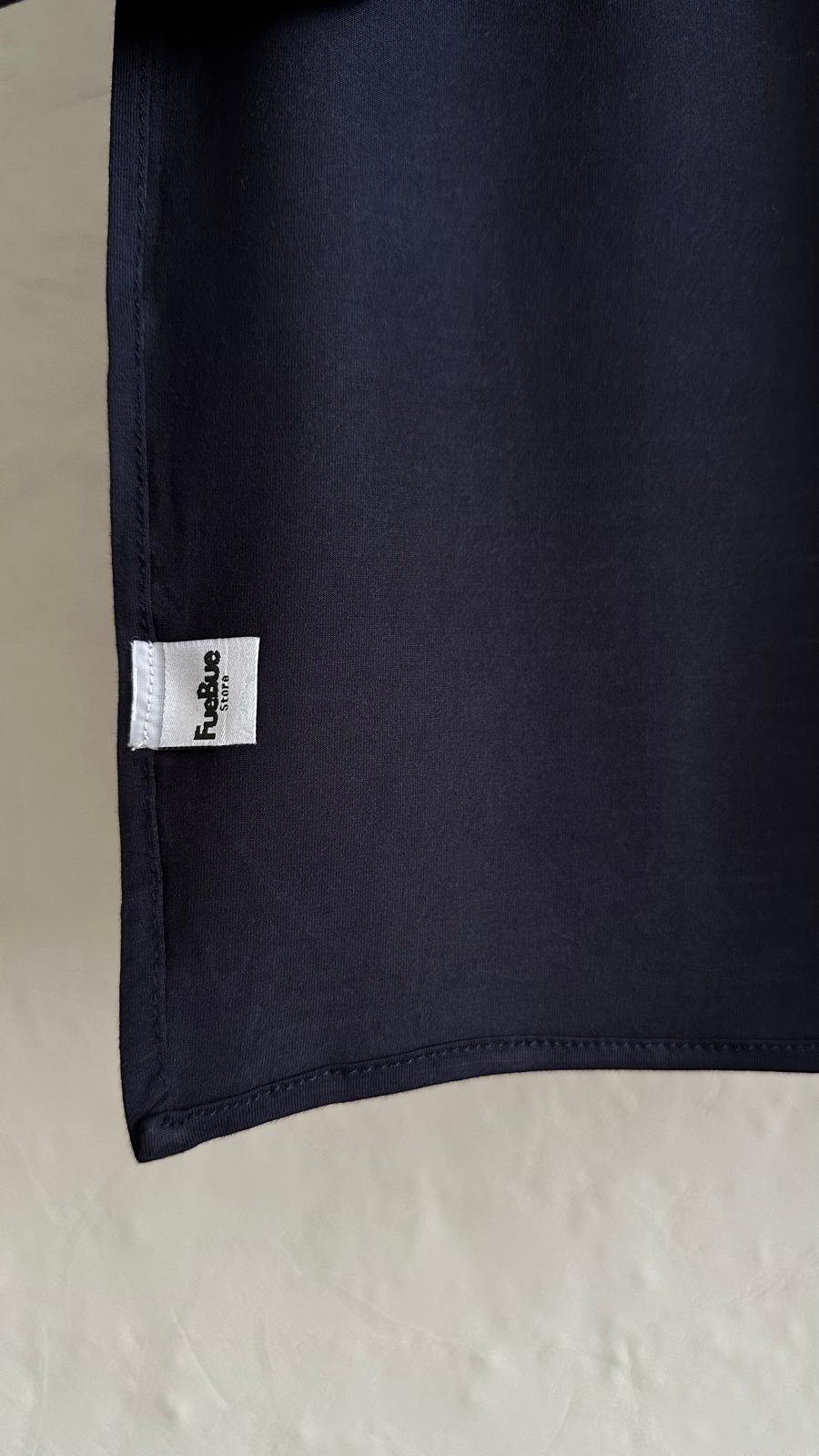 Bamboo Jersey Scarf - Navy Blue