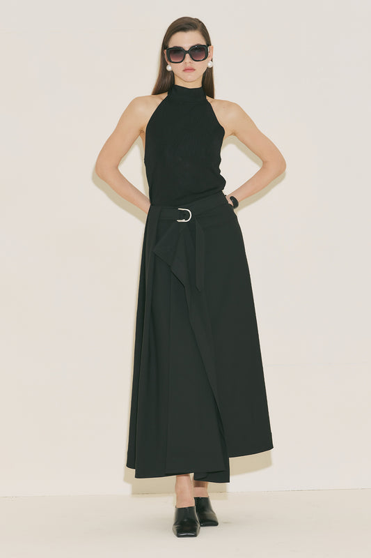 Salerno Asymmetric Maxi Skirt