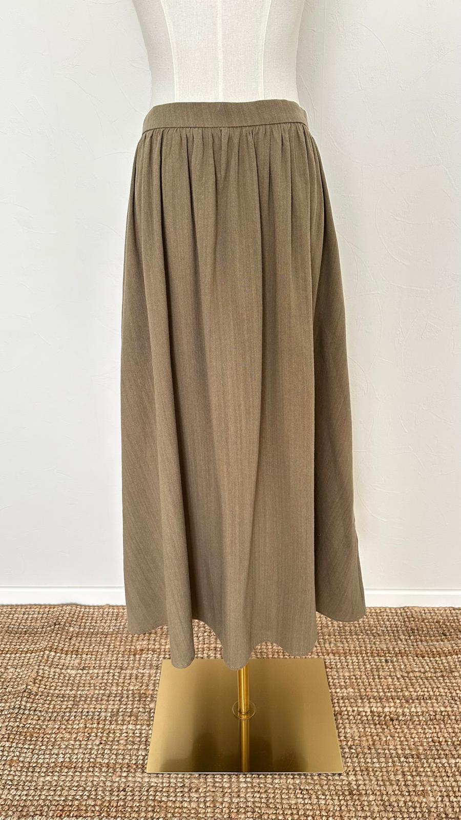 Ensemble 2 pièces jupe et gilet Nola - Vert