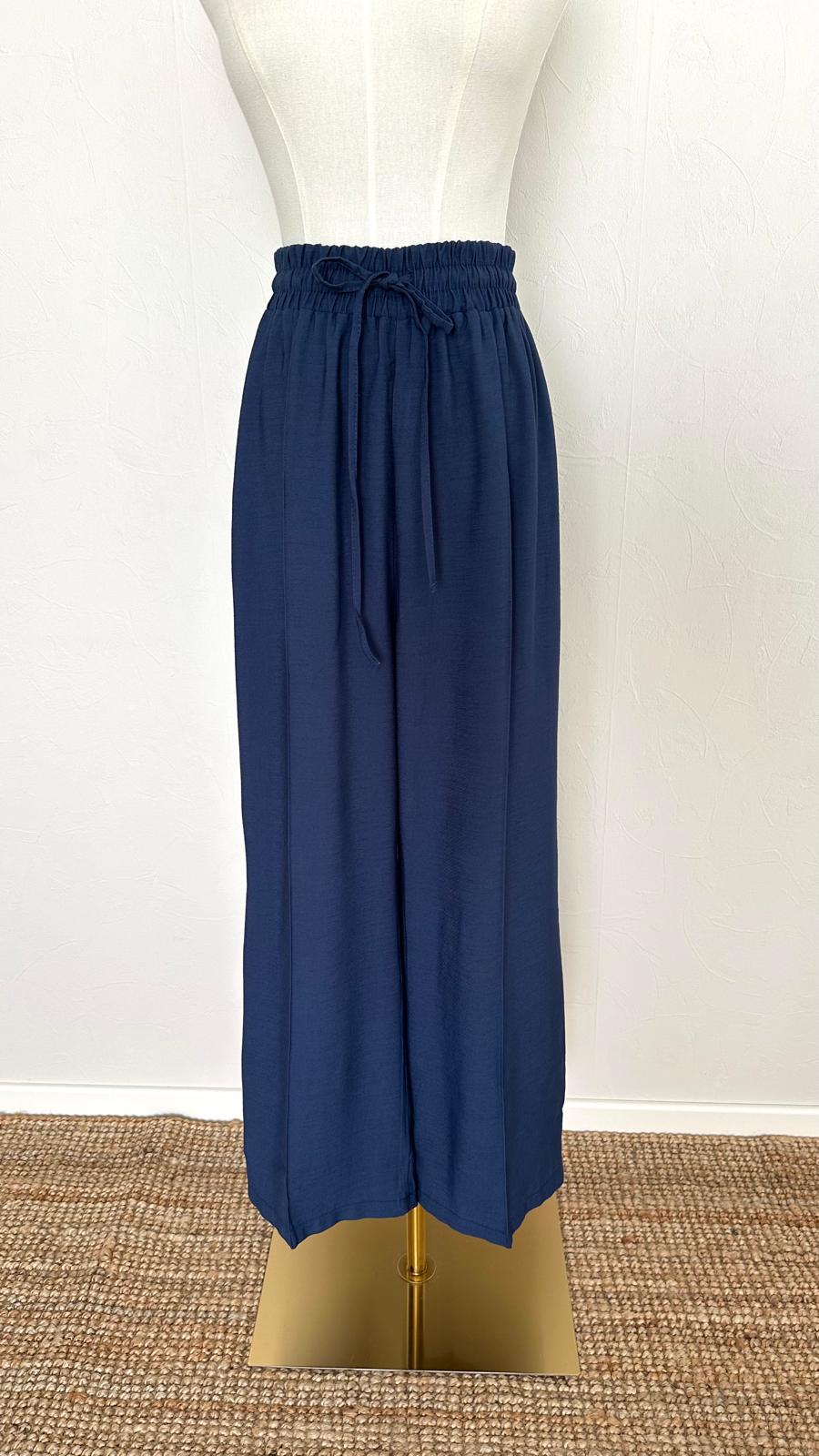 Molie Cotton Set - Navy Blue