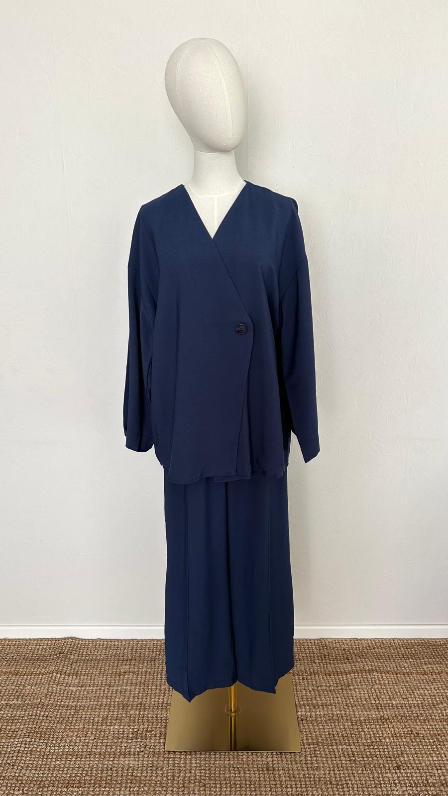 Molie Cotton Set - Navy Blue