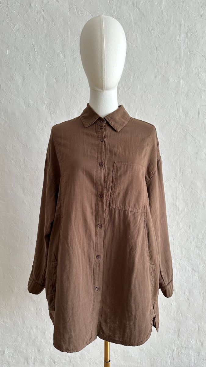 Cotton Shirt - Desert Brown