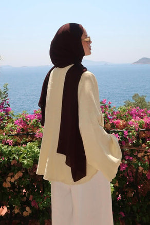 Alora Top β 100% Linen Blouse in Butter Yellow | Adjustable Waist, Flowy Sleeves