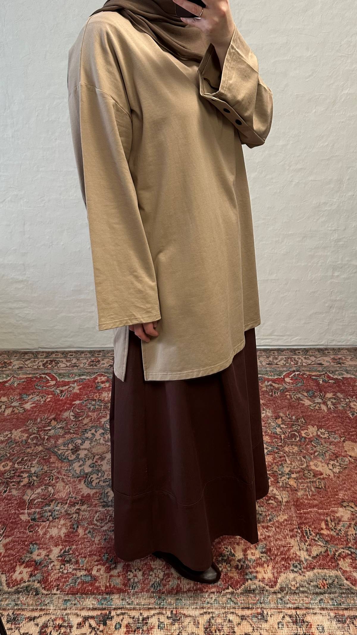 Cmfy Oversized Tshirt - Light Brown
