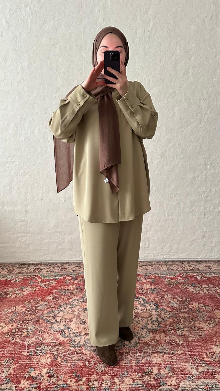 Luxe 2-Piece Crepe Set - Pistachio