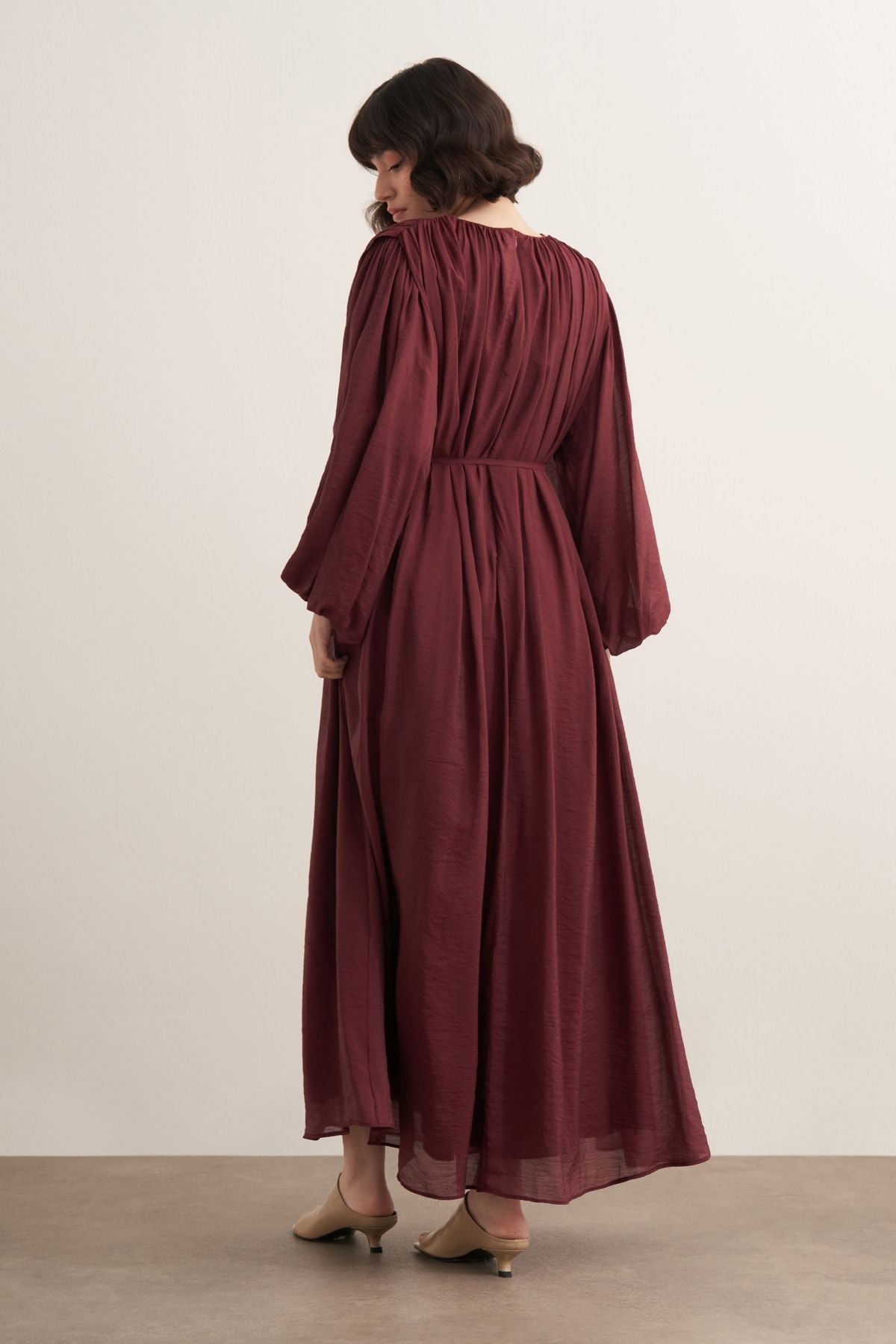 Calira Dress - Burgundy