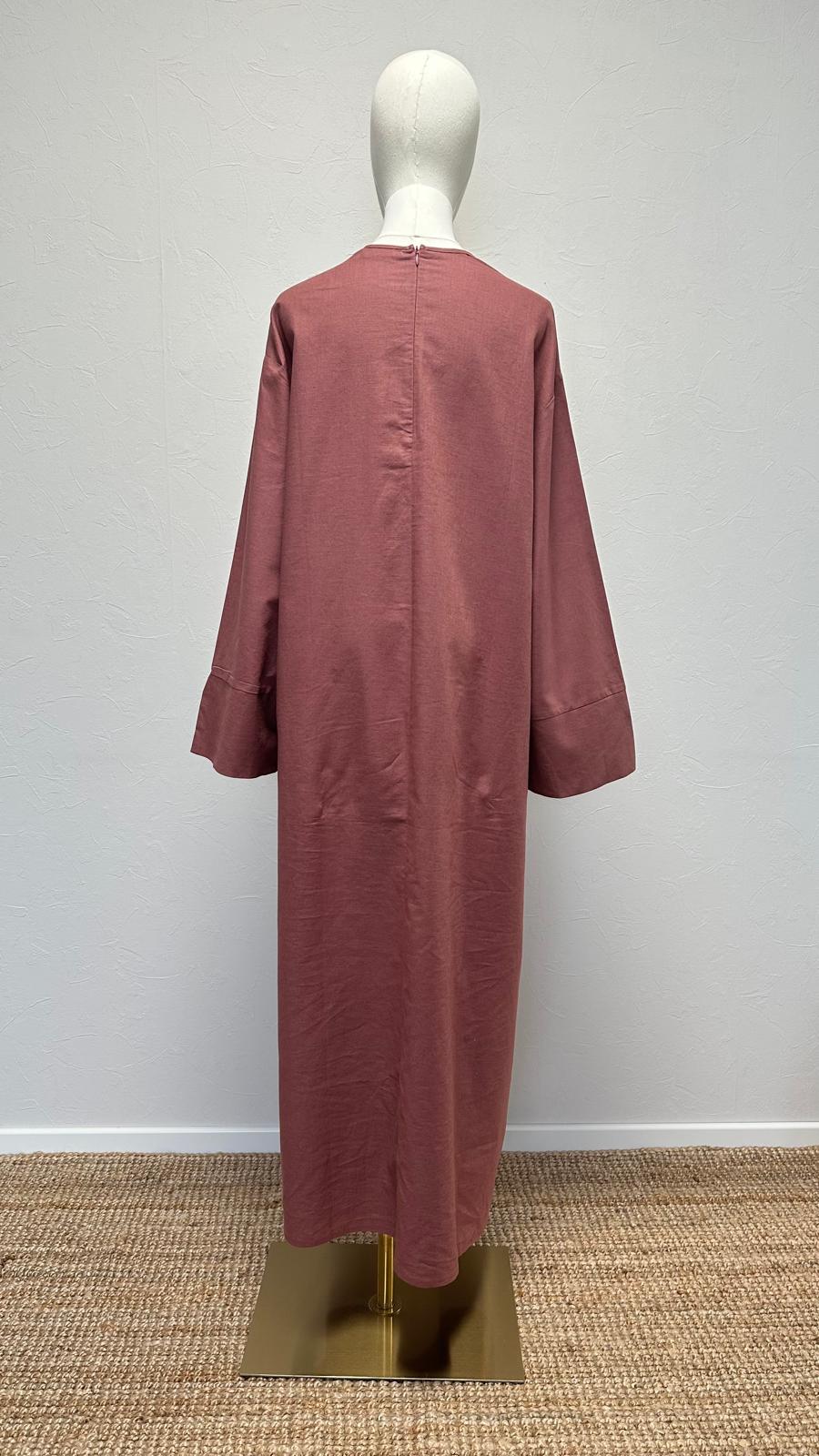 Firuz Linen Dress - Dusty Rose