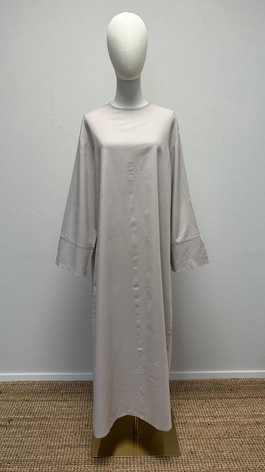 Firuz Linen Dress- Stone