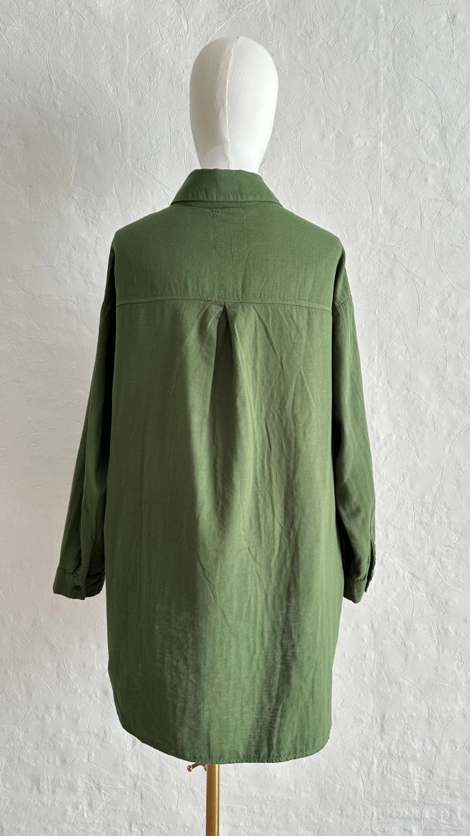 Cotton Shirt - Forest Green