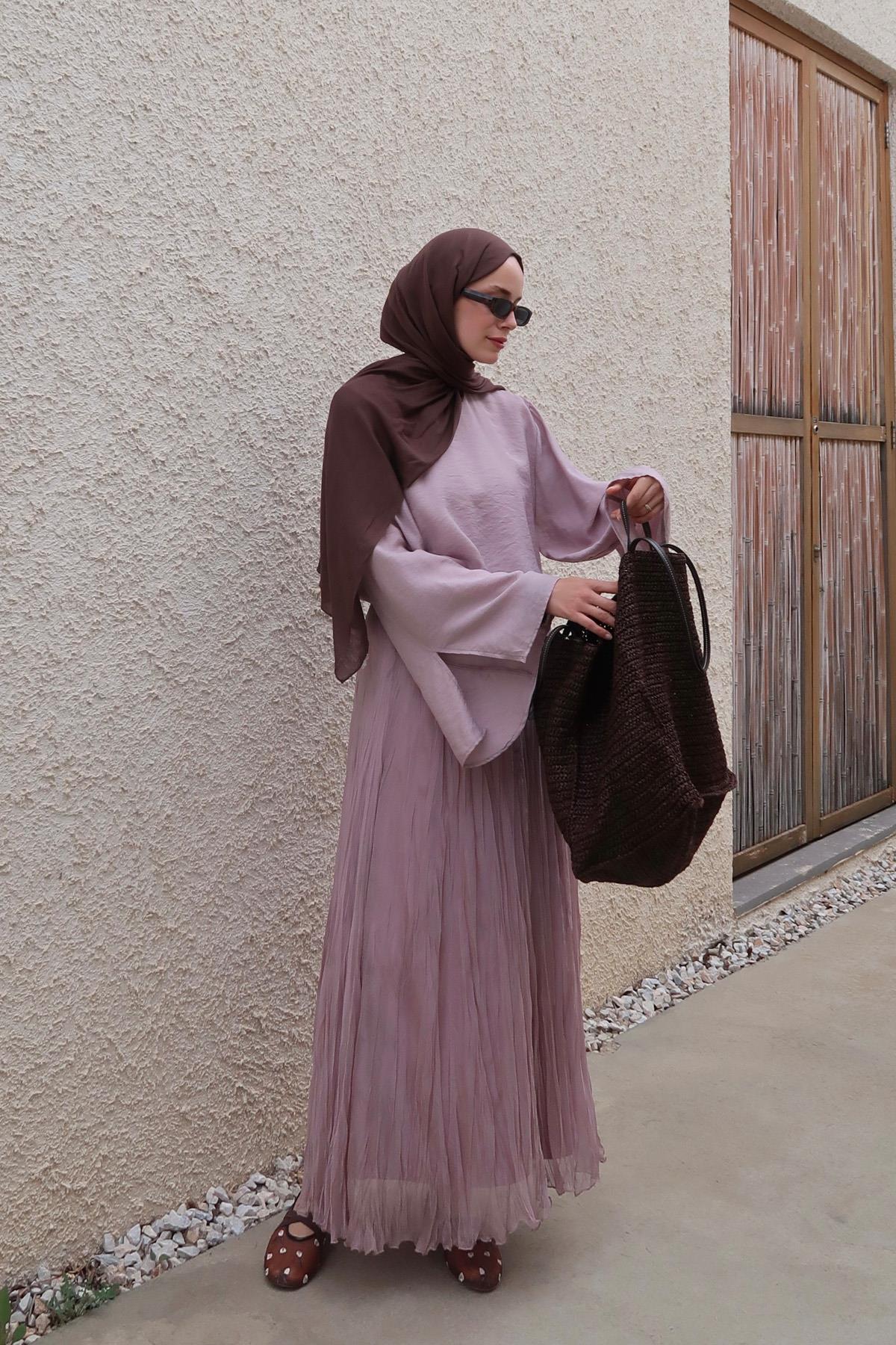 Nelly Chiffon Skirt - Pastel Purple