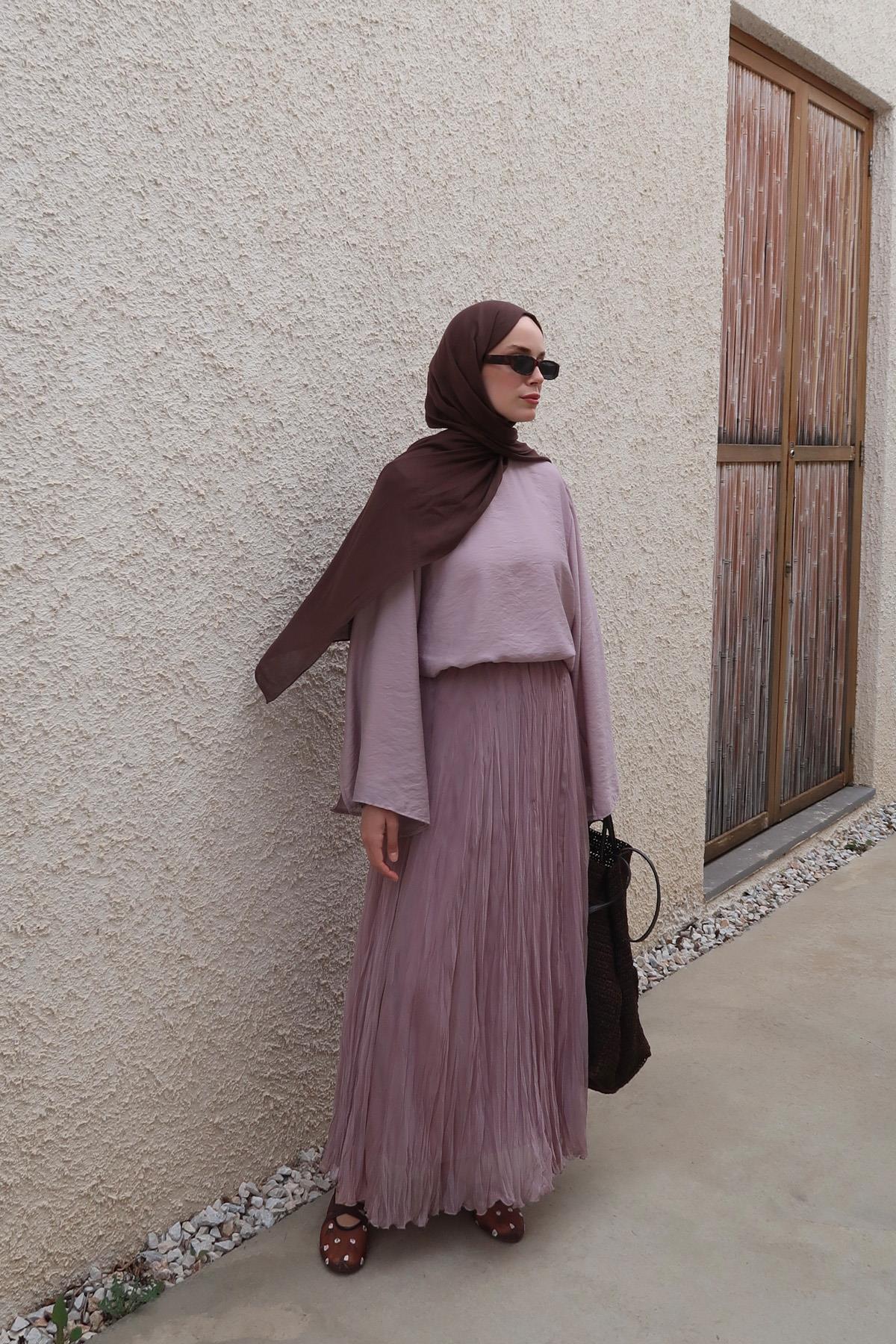 Nelly Chiffon Skirt - Pastel Purple