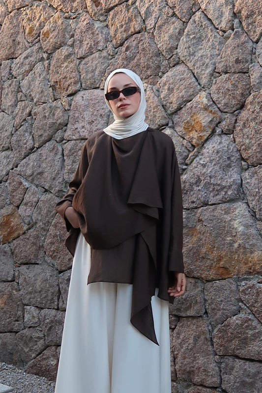Loren Blouse - Dark Brown
