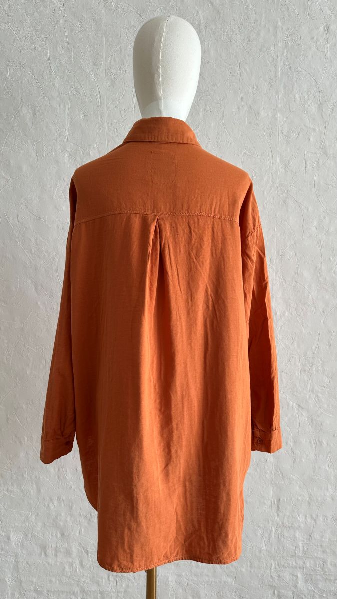 Cotton Shirt - Orange