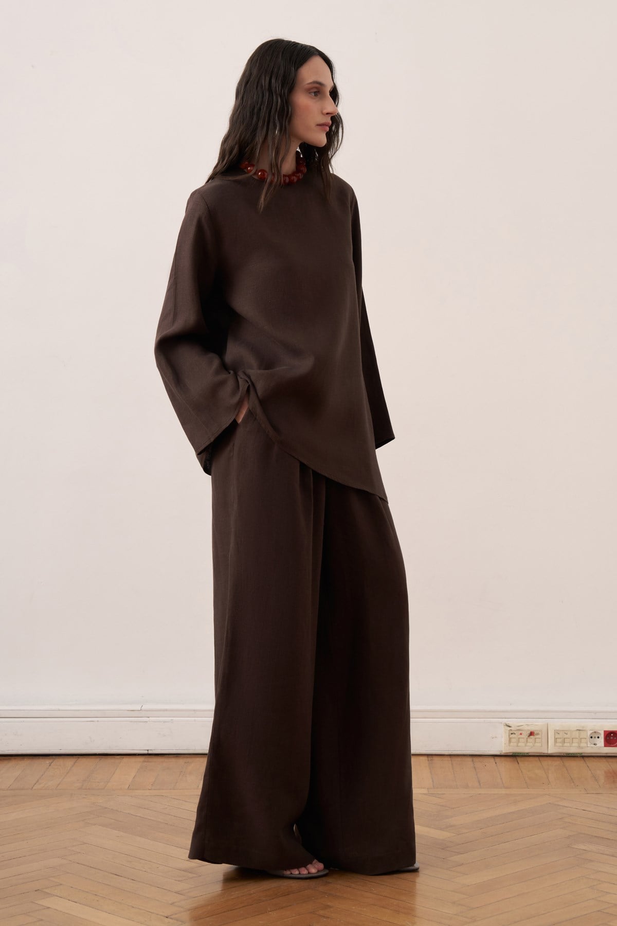Orlena Blouse - Dark Brown