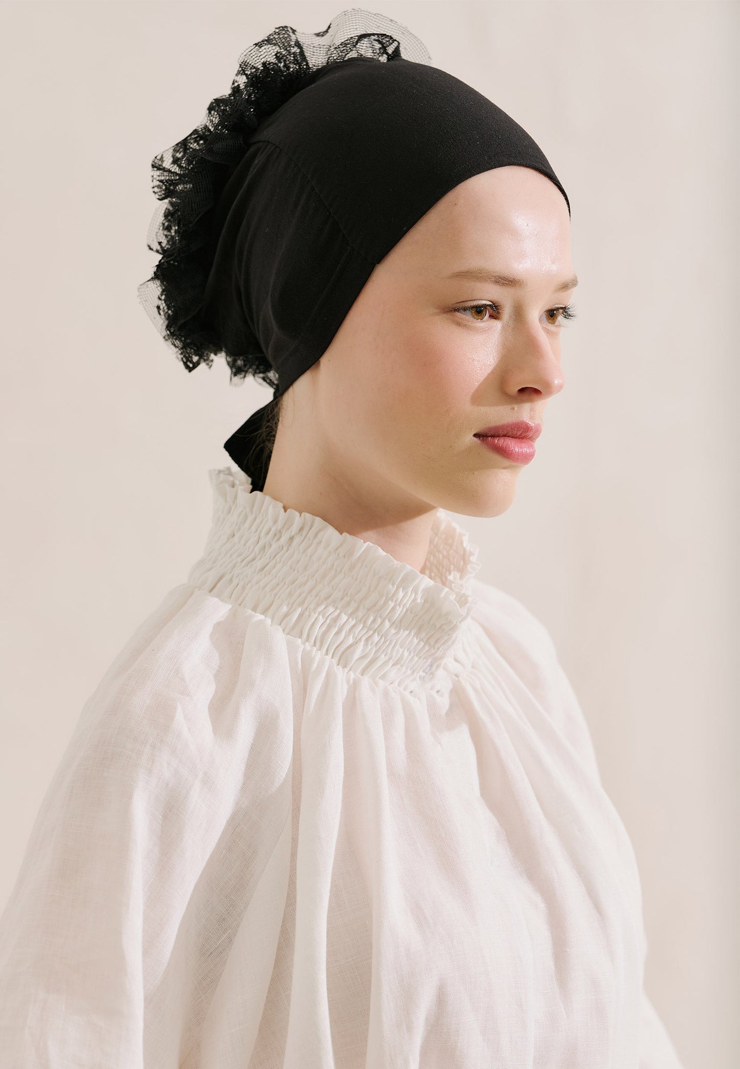 Lace Bun Bonnet