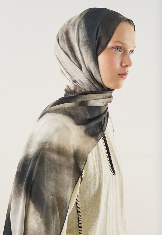 Pure Flow Pattern Soft Viscose Scarf
