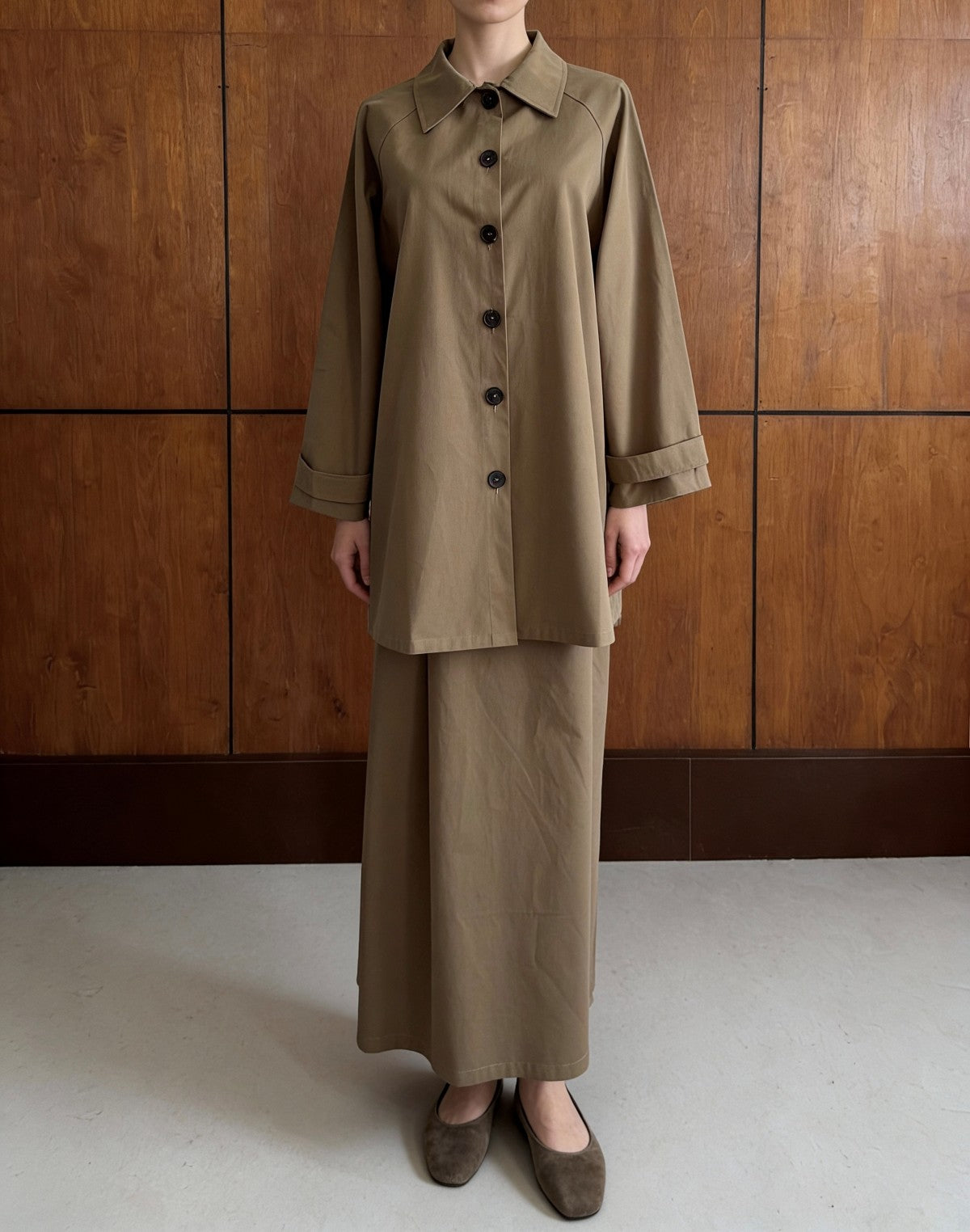 Twin 2-Piece Cotton Set - Khaki Green