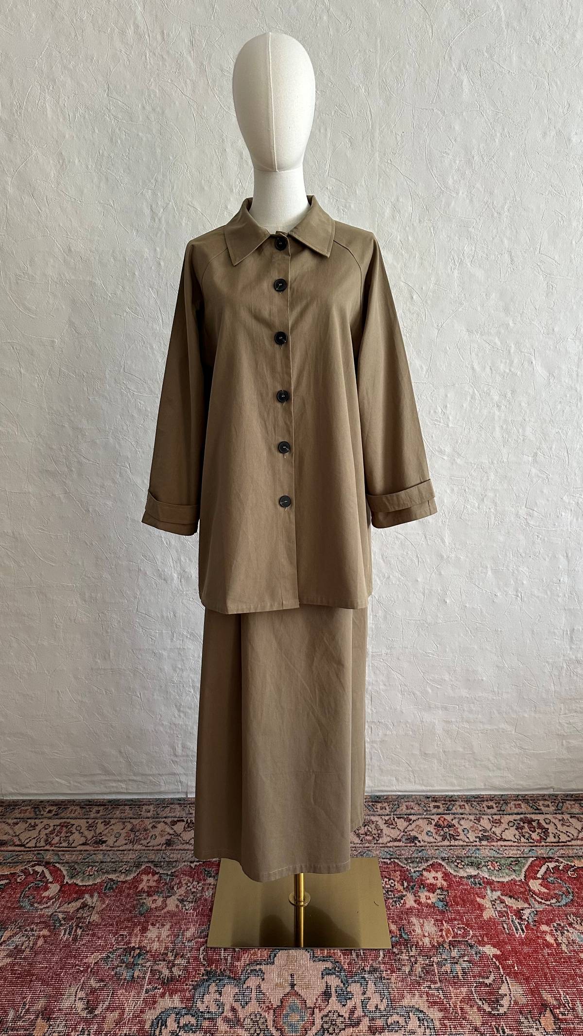 Twin 2-Piece Cotton Set - Khaki Green