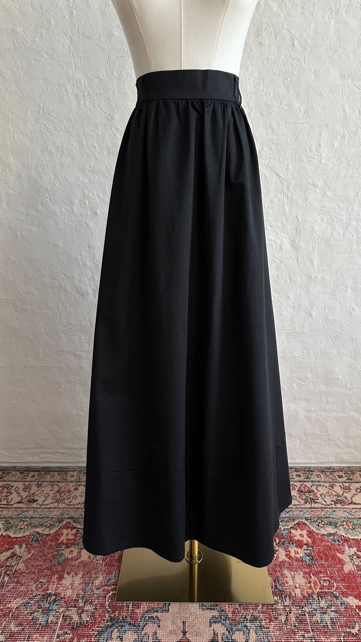 Vela Cotton Skirt & Top Set - Black