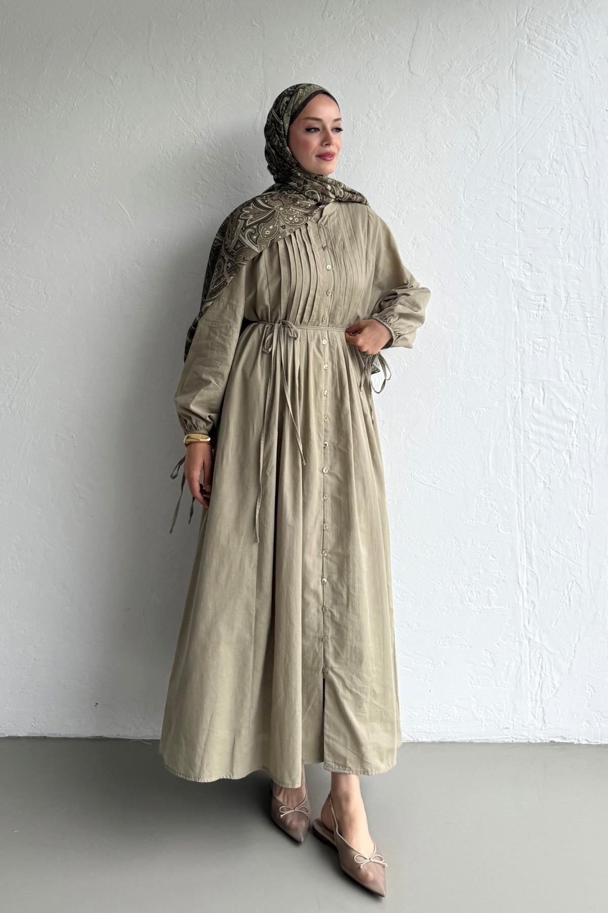 Vena Cotton Dress - Grape