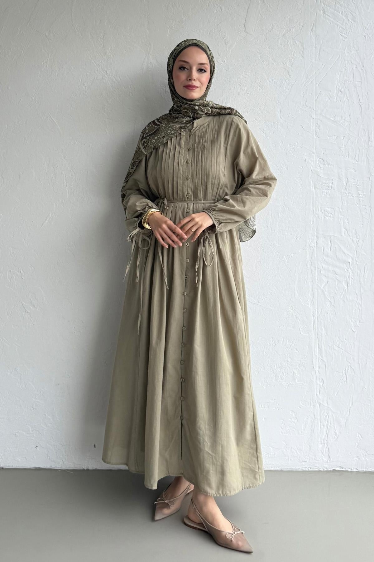 Vena Cotton Dress - Grape