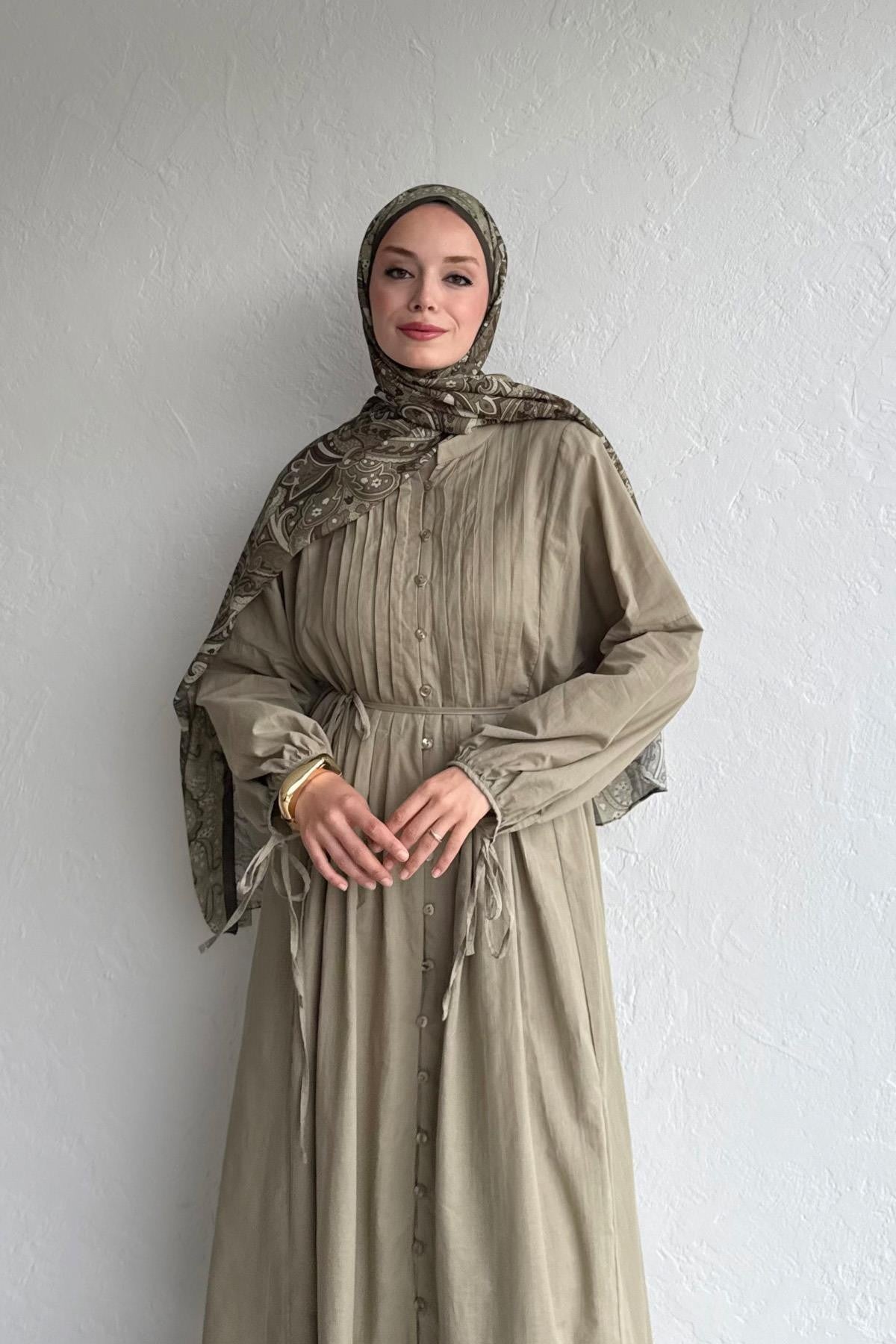 Vena Cotton Dress - Grape