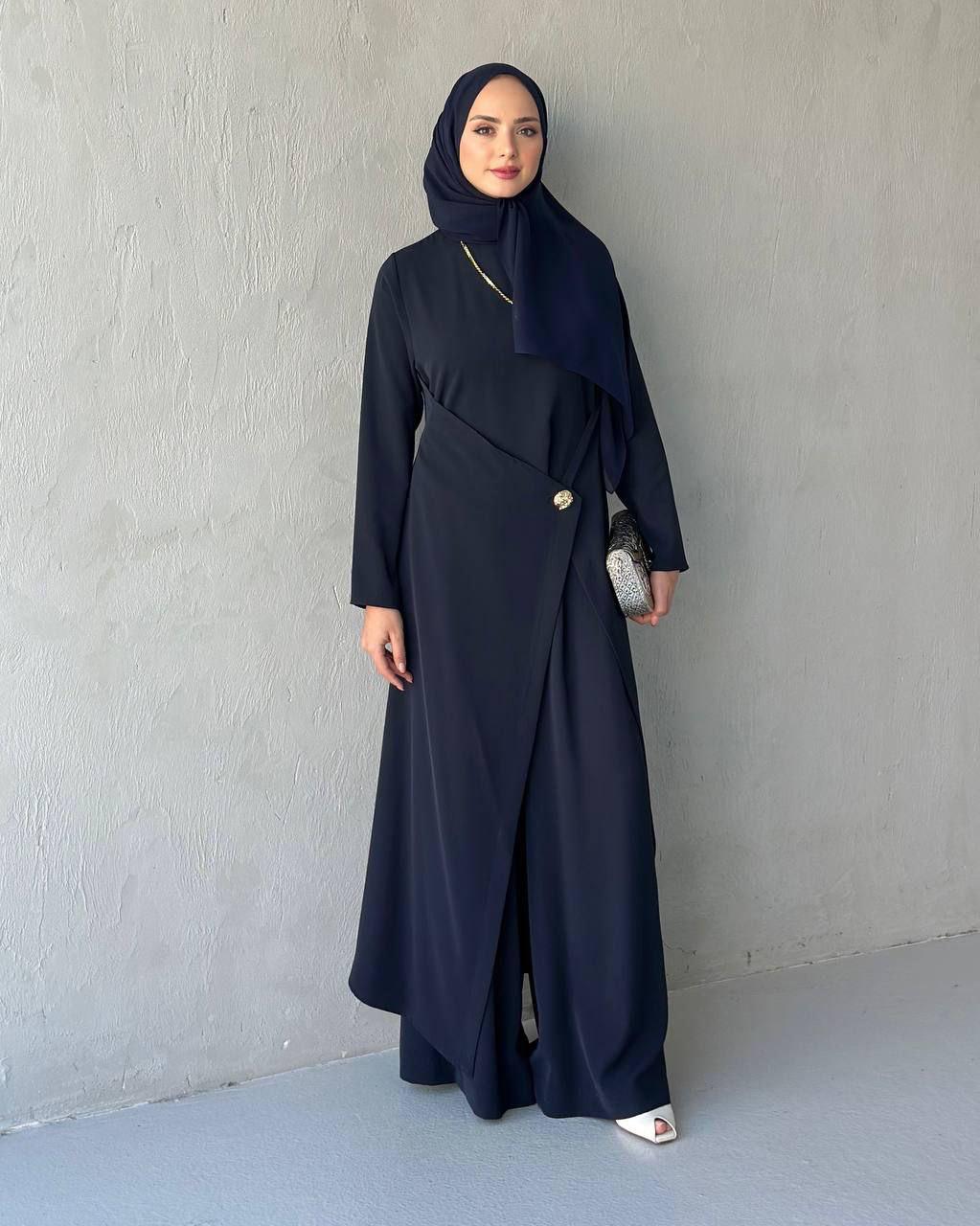 Nala 2-piece Crepe Set - Navy Blue