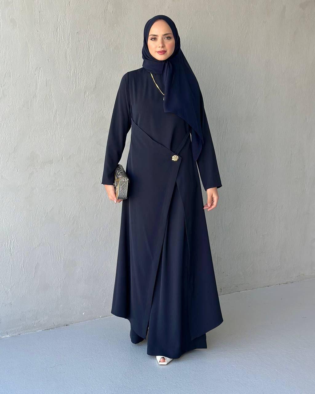 Nala 2-piece Crepe Set - Navy Blue