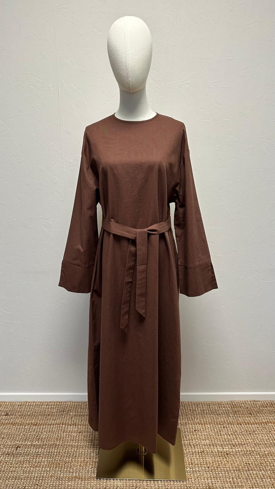 Robe en lin Firuz - Marron