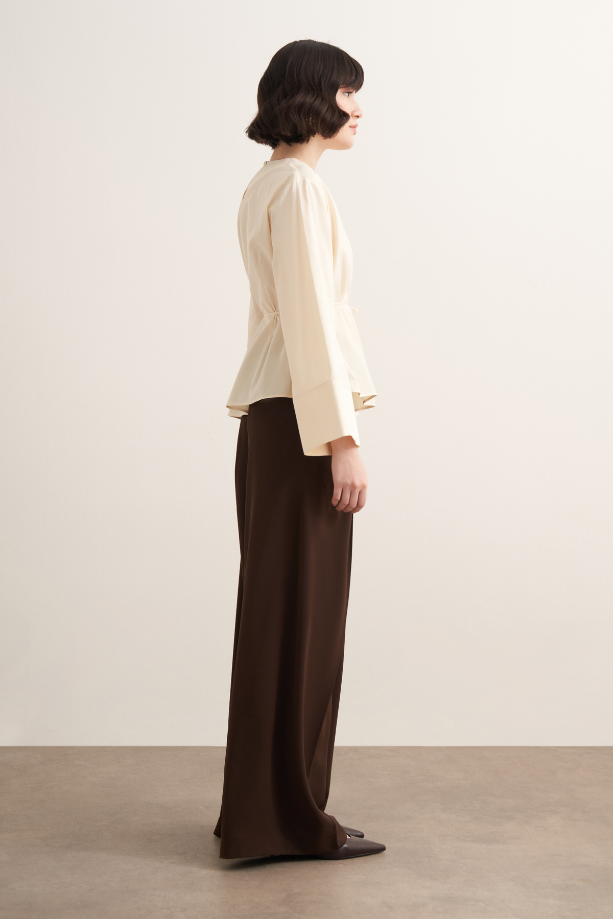 Celestia Cotton Blouse - Cream